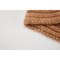 Lenço feminino tricotado com cordão infinito quente